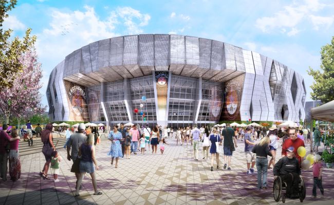 GOLDEN 1 CENTER PLAZA GRAND ENTRANCE Sacramento — Marquee Media