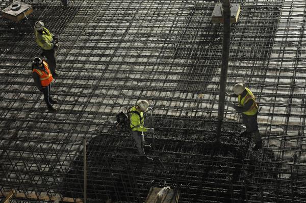 Concrete pours getting underway for arena project